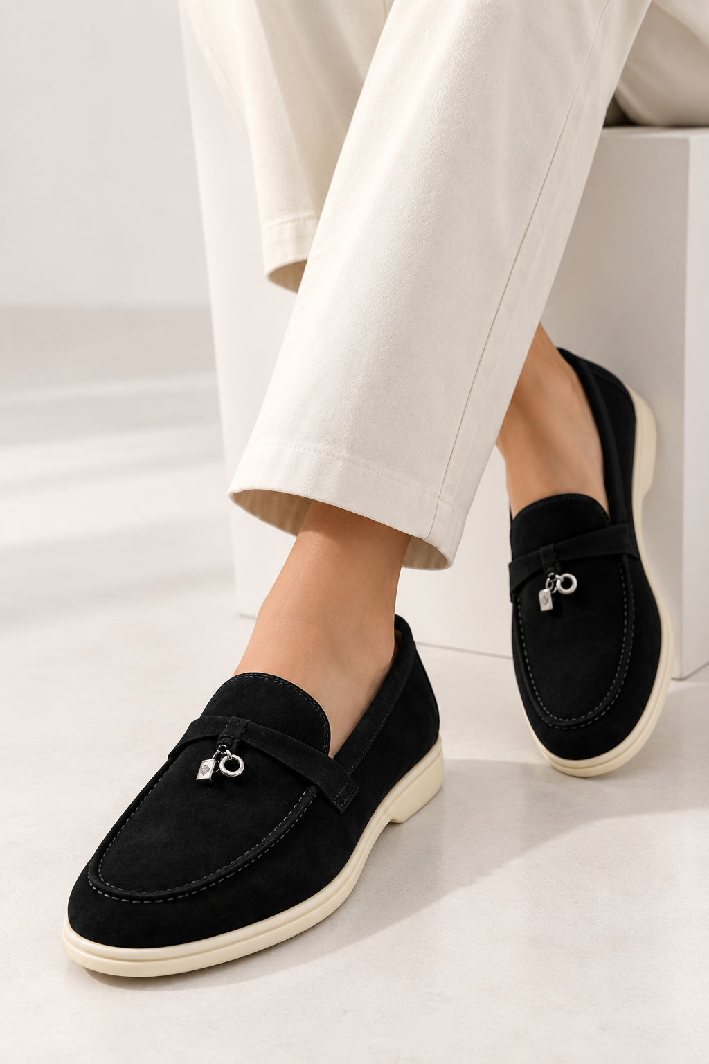 Loro Piana  Suede Charm Loafers