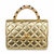 Chanel-Inspired  Quilted Pearl Handle Bag
