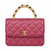 Chanel-Inspired  Quilted Pearl Handle Bag