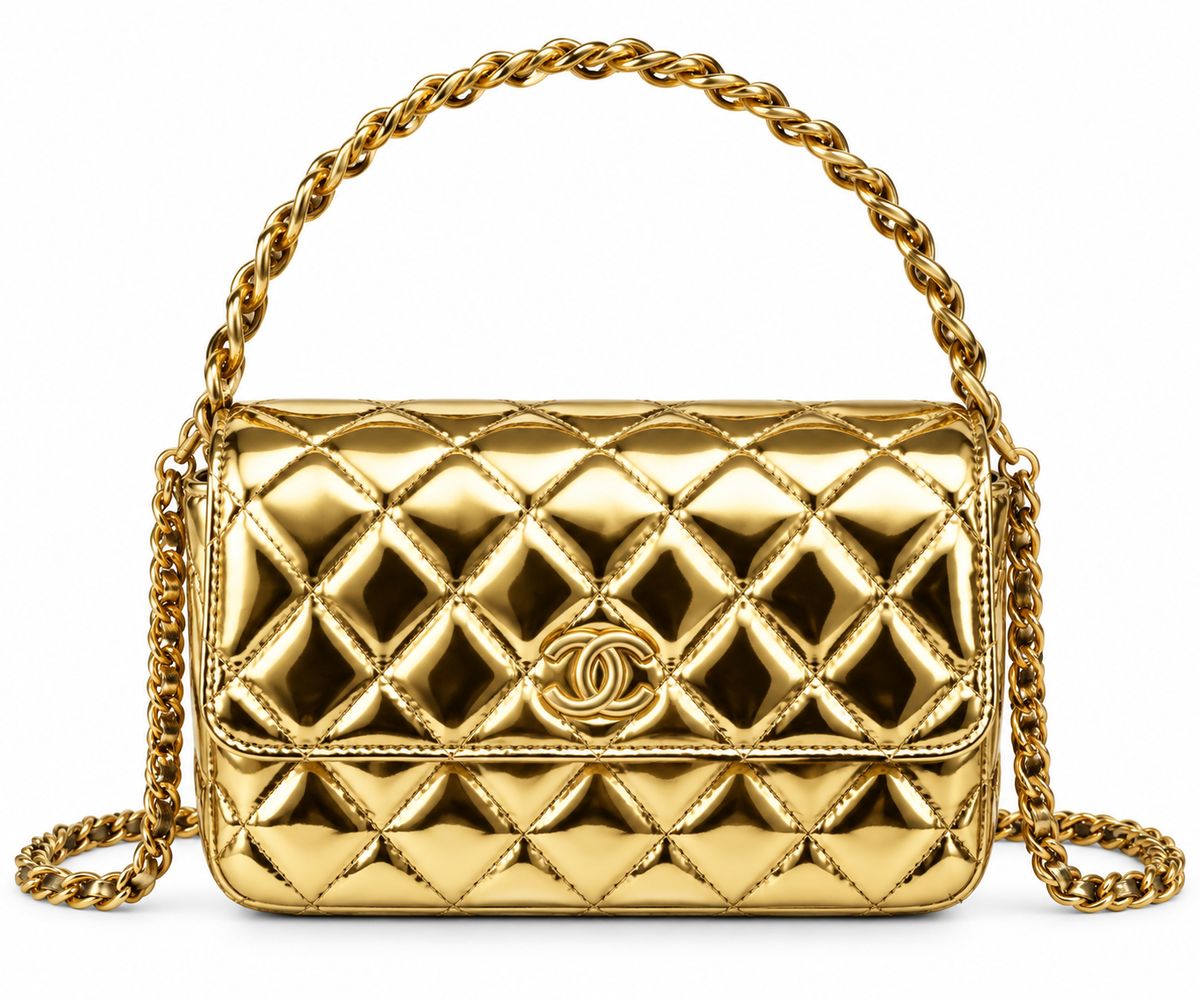 Chanel  Quilted Chain Bag