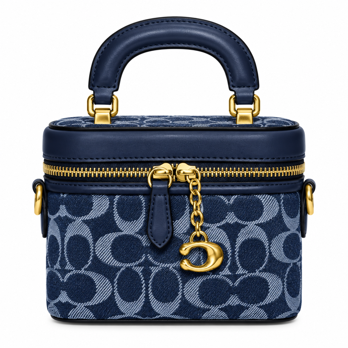 Coach Signature Denim Vanity Crossbody Bag